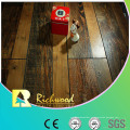 Piso laminado en V-Grooved raspado mano de la nuez de 12.3mm